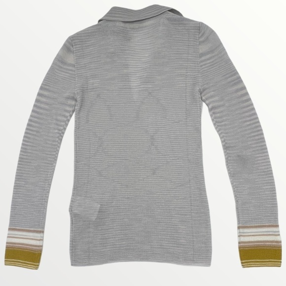 Missoni Sweater Wool Long Sleeve Polo Pullover Sweater SZ 36 XS - Picture 6 of 13